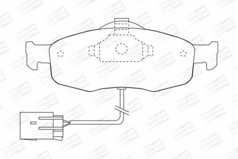 CHAMPION FORD Гальмівні передні колодки з датчиком Mondeo I 93-,Scorpio I,II 86-