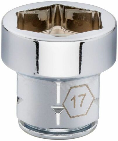 Набір наскрізних плоских торцевих головок з тріскачкою 3/8" 18 од. (хромовані)