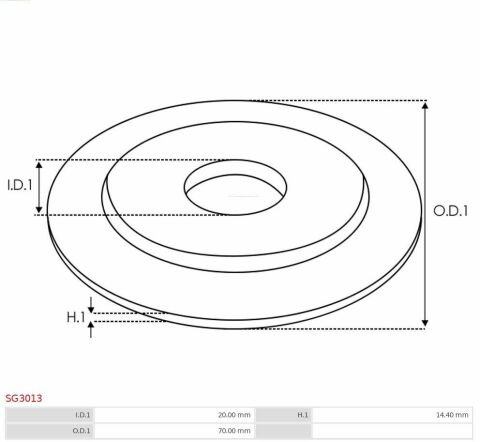 Шестерня коільцева стартера (d=70x20mm/L=14.4mm) Шестерня коільцева стартера (d=70x20mm/L=14.4mm)
