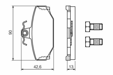 Тормозные колодки (задние) Volvo S90/V70/V90/XC70 96-02