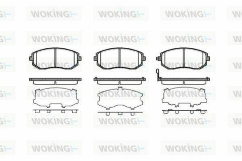 Тормозные колодки пер. Subaru Impreza 02-/Forester 02- (akebono)