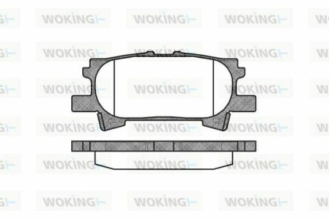 Тормозные колодки зад. Lexus RX 03-08 (Sumitomo)