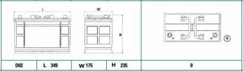 Акумуляторна батарея 110Ah/750A (349x175x235/+R/B01) StartPro