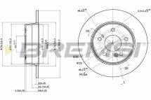 Гальмівний диск зад. MB W202/W203/W210/SLK -11 (278x9)