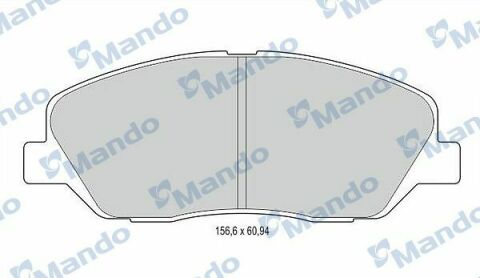 MBF015551 MANDO Тормозные колодки для дисков