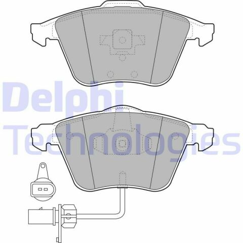 Колодки гальмівні (передні) Audi A4/A6/A8 02-11 (Ate-Teves) (з датчиками)