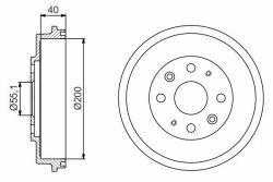 Тормозной барабан MAZDA 323-04