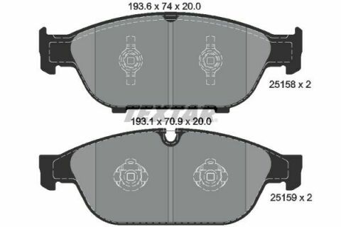 Колодки гальмівні (передні) Audi A6/A7 10- (Teves) Q+