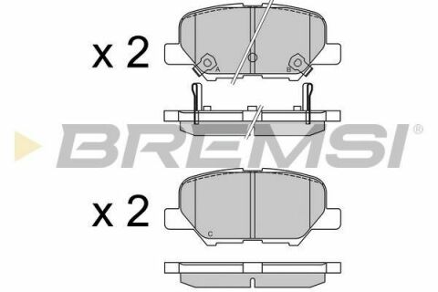 Гальмівні колодки зад. Mazda 6/Outlander III/ASX/4008 10-