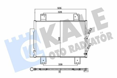 KALE DAIHATSU Радиатор кондиционера Terios 05-