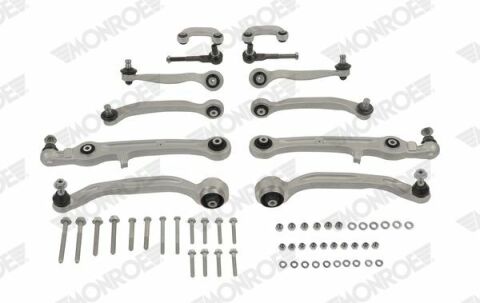 MONROE VW К-кт рычагов+тяги стаб.+наконечн. Audi A6 04-
