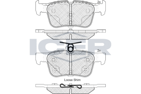 Колодки гальмівні (задні) Ford Mondeo/Galaxy/S-Max 14-/Kuga 12-/Ford (США) Edge 06-