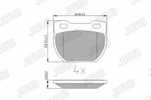 Тормозные колодки задние Land Rover Defender 90–