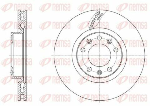 Тормозные диски передние PEUGEOT 308 II 1.2 1.6 2013-D=283MM