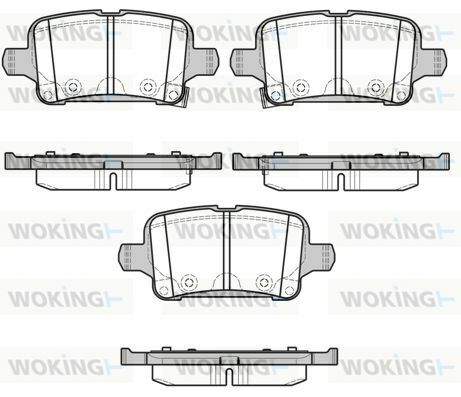 Тормозные колодки задние Opel Astra K 15-