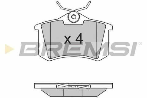 Тормозные колодки зад. Caddy III/IV/Passat/Audi A4/A6 (Lucas)