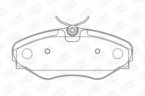 573099CH (Champion) Гальмівні колодки до дисків