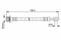 Шланг гальмівній задні sx4 06- (диск) Шланг гальмівній задні sx4 06- (диск)