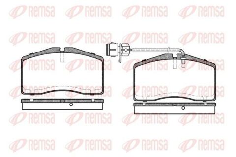 Тормозные колодки перед. audi a8/s8 94-02 (с датчик.)