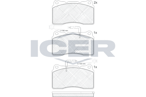 Колодки тормозные (передние) Alfa Romeo 159/Spider 05-11/Giulietta 10-20 (+датчики)