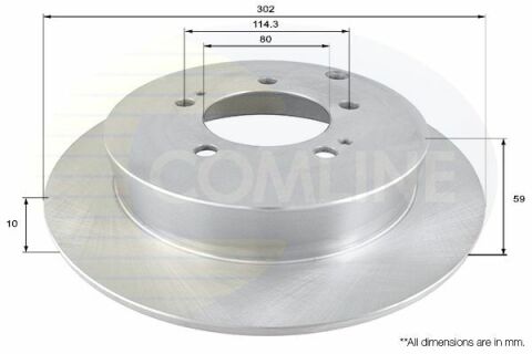 ADC1586 Comline - Диск тормозной с покрытием