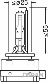 Автолампа D1R 85V 35W PK32d-3 Xenarc Original