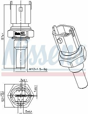 Датчик температури води astra g, vectra b