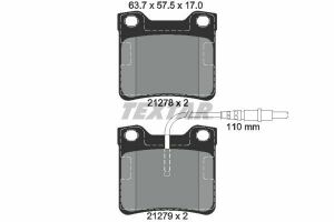 TEXTAR PEUGEOT Колодки гальмові задн.дискові з датчиками 605/VITO