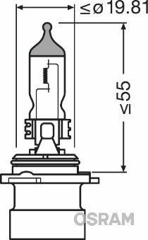 Автолампа HB4A 12V 51W