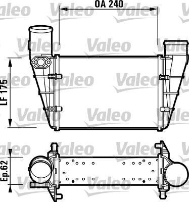 Радіатор інтеркулера Audi A4/A6/VW Passat 1.8/1.9TDI 95-05