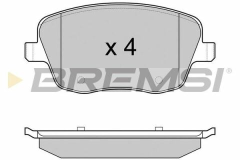 Гальмівні колодки перед. VW Polo 02-/Skoda Fabia 99-14 (TRW)