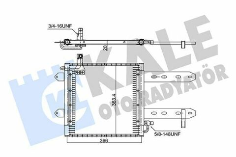 KALE VW Радиатор кондиционера Polo 94-,Seat