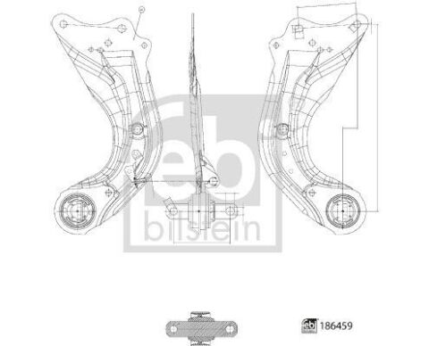 Важіль підвіски (задній) (L) Mazda 3 1.5/2.0/2.2D 13-19