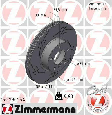 Диск гальмівний (передній) BMW 3 (F30/F31) 11- (330x24) B47/N20/N47/N57 (L)