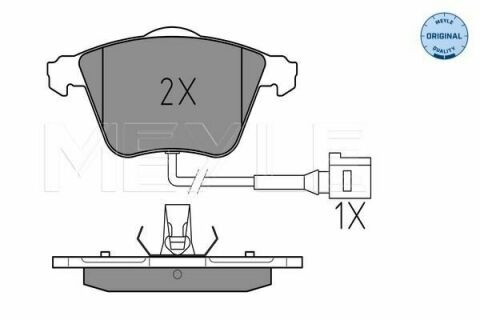 Колодки гальмівні (передні) Audi A3/Seat Leon/Skoda SuperB/VW Golf/Passat 03-15