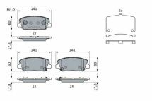 Колодки гальмівні (передні) Hyundai i30 11-/Kia Pro Cee'd 12-/Cerato 13-