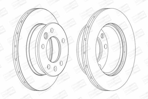 Диск гальм.передні(вент.) sprinter 208d-512d