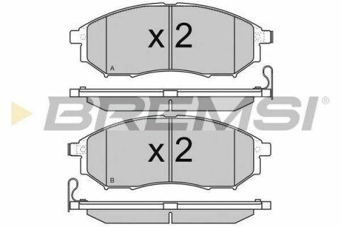 Тормозные колодки пер. Nissan Qashqai 07-13/Pathfinder 05- (sumitomo)