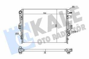 KALE VW Радиатор охлаждения Touareg,Porsche Cayenne 4.2/4.2TDI