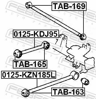 Сайлентблок рычага (зад./прод.) Land Cruiser 90 96-02