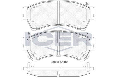 Колодки тормозные (передние) Ford Fusion/Ford USA Fusion 06-/Mazda 6 02-13