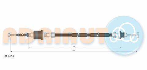 Трос сцепления 240/740/760 VOLVO