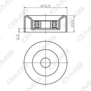 Ролик mondeo 1,8tdci 08-, focus 1,8tdci 04-. ford