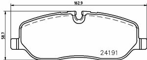 Тормозные колодки пер. Land Rover Diccovery III,IV 04-/Range Rover III, Sport 02-13 (TRW)