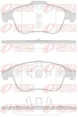 гальмівні колодки передні renault megane iii, scenic 09- гальмівні колодки передні renault megane iii, scenic 09-