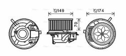 Вентилятор салону A3, Q3, Caddy III, IV, Golf, V, VI, Passat, Tiguan, Touran, Octavia II, Yeti
