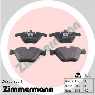 Колодки гальмівні (передні) BMW 3 (E90/E91) 04-13/X1 (E84) 09-15 (Ate - Teves)