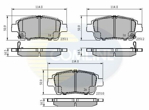 CBP3901 Comline - Тормозные колодки для дисков