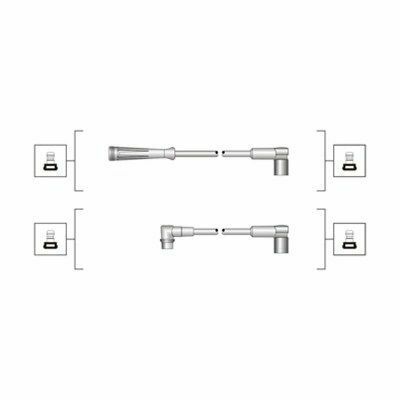 комплект високовольтних проводів EQ RENAULT CLIO, MEGANE (MOT E6J, E7J, C3J) [941319170024]