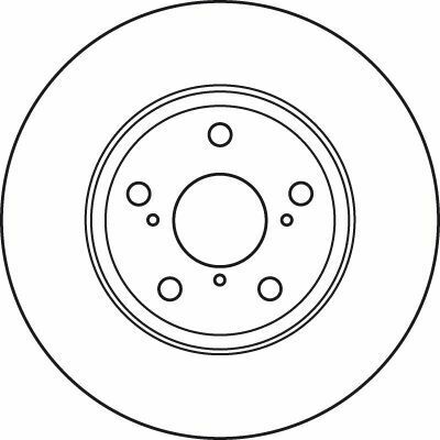Тормозной диск перед. Auris/Avensis/Corolla/Verso (06-18)